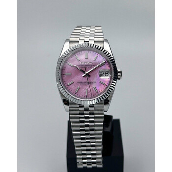 Custom Seiko Mod • Pink Pearl MOP Premium Datejust • 36mm